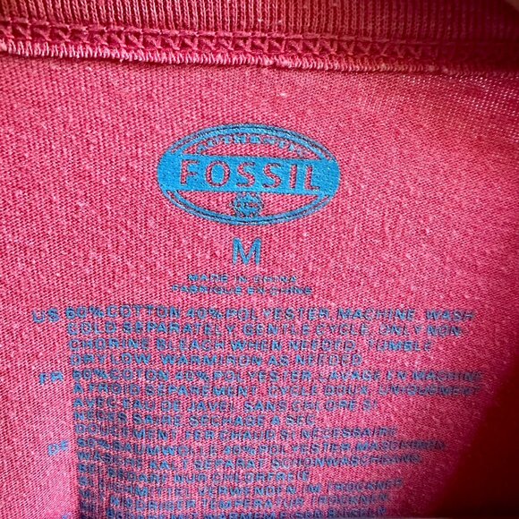 Fossil Graphic Tee Camp Tacoma Red Indian Chief Size Medium - Picture 4 of 4